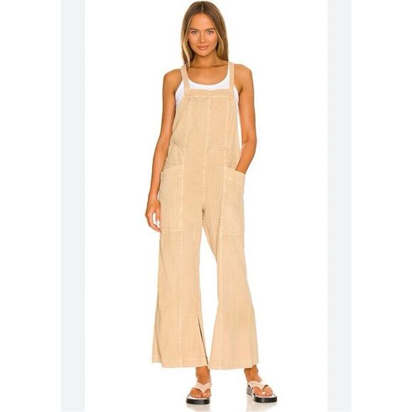 Savannah Overall in Gosling FREE PEOPLE Size L NWT - Picture 1 of 4